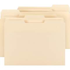Business Source 1/3 Tab Cut Letter Recycled Top Tab File Folder (78950)