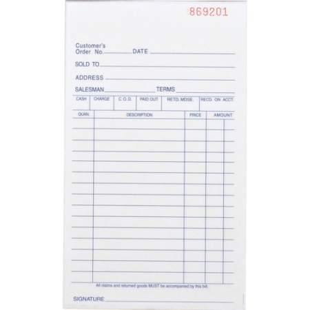 Business Source All-purpose Carbonless Forms Book (39550)