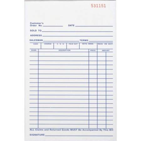 Business Source All-purpose Carbonless Triplicate Forms (39553)