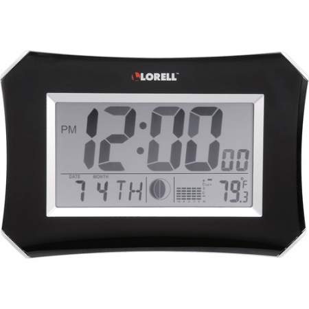 Lorell LCD Wall/Alarm Clock (60998)