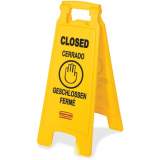 Rubbermaid Commercial Closed Multi-Lingual Floor Sign (611278YW)