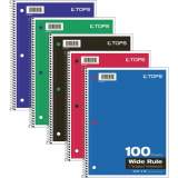 TOPS Wide Rule 1-subject Spiral Notebook (65031)