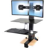 Ergotron WorkFit-S Desk Mount for Monitor, Keyboard - Black (33349200)