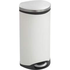 Safco Ellipse Hands Free Step-On Receptacle (9902WH)
