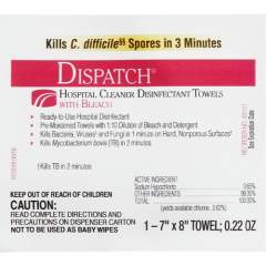 Dispatch Hospital Cleaner Towels with Bleach (69101)