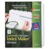 SKILCRAFT Clear Label Index Maker Dividers (7530016006977)