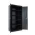 Alera Assembled 72" High Heavy-Duty Welded Storage Cabinet, Four Adjustable Shelves, 36w x 18d, Black (CM7218BK)