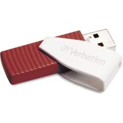 Verbatim 16GB Swivel USB Flash Drive - Red (49814)