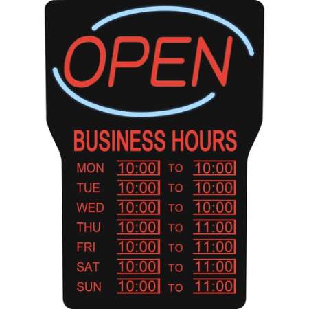 Royal Sovereign Business Hours Open Sign (RSB1342E)