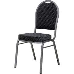 Lorell Upholstered Textured Fabric Stacking Chairs (62525)