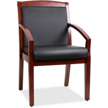 Lorell Sloping Arms Wood Guest Chair (20014)