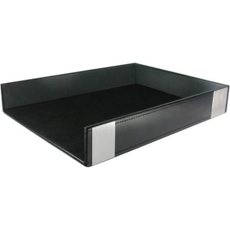 Architect Line Leather-Like Letter Sorter Black with Brushed Metal & Matching Black Stitching and Velvet-Like Lining Artistic ART43003 Architect Line Leather-Like Letter Sorter Black with Brushed Metal & Matching Black Stitching and Velvet-Like Lining Artistic ART43003