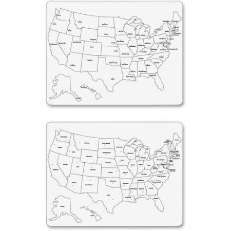 Creativity Street Large USA Map Whiteboard (9873CT)