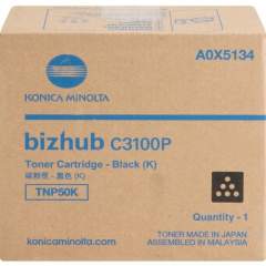 Konica Minolta TNP50K Original Toner Cartridge - Black (A0X5134)