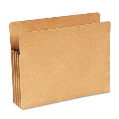 Wilson Jones Recycled File Pocket, 3.5" Expansion, Letter Size, Kraft (WCC68RK)