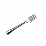 Reflections Heavyweight Plastic Utensils, Fork, Silver, 80/Box (61080)