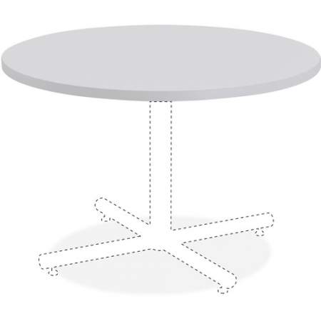 Lorell Round Invent Tabletop - Light Gray (62579)