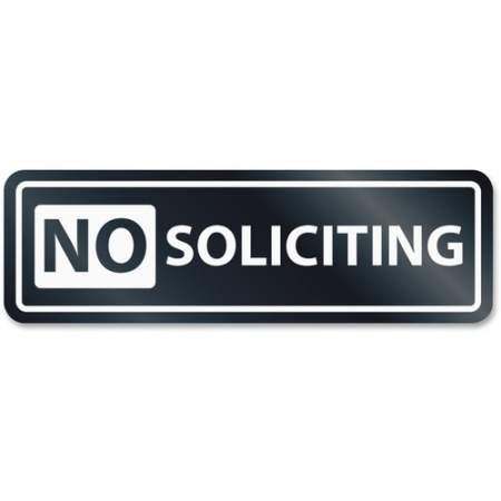 HeadLine No Soliciting Window Sign (9435)