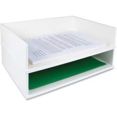 Victor W1154 Pure White Stacking Letter Tray