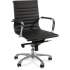 Lorell Modern Chair Series Mid-back Leather Chair (59538)