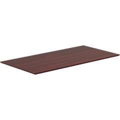 Lorell Electric Height-Adjustable Mahogany Knife Edge Tabletop (59611)