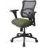 Lorell Mesh Midback Task Chair with Custom Fabric Seat (2097834)