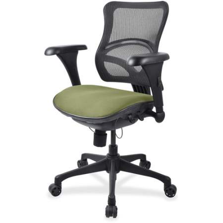 Lorell Mesh Midback Task Chair with Custom Fabric Seat (2097848)