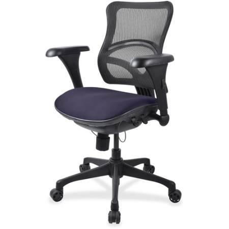 Lorell Mesh Midback Task Chair with Custom Fabric Seat (2097861)