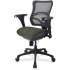 Lorell Mesh Midback Task Chair with Custom Fabric Seat (2097867)