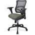 Lorell Mesh Midback Task Chair with Custom Fabric Seat (2097885)