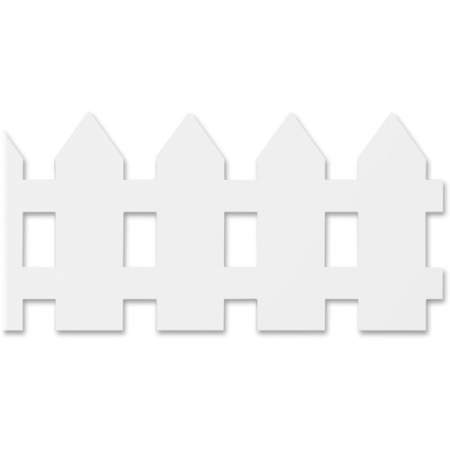 Hygloss White Fence Design Border Strips (33605)