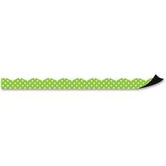 Teacher Created Resources Lime/Polka Dots Magnet Border (77123)
