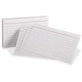 Oxford Red Margin Ruled Index Cards (10001)