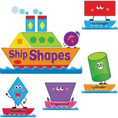 TREND Ship Shapes/Colors Bulletin Board Set (8270)