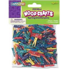 Creativity Street WoodCrafts Bright Mini Clothespins (367202)