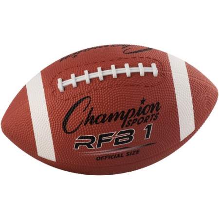 Champion Sports Official Size Rubber Football (RFB1)