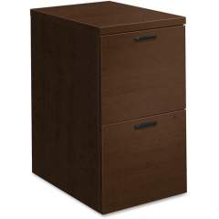 HON 10501 Series Mocha Laminate Furniture Components Pedestal - 2-Drawer (105104MOMO)