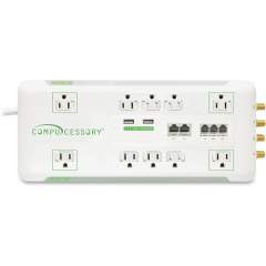 Compucessory Slim 10-Outlet Surge Protector (31900)