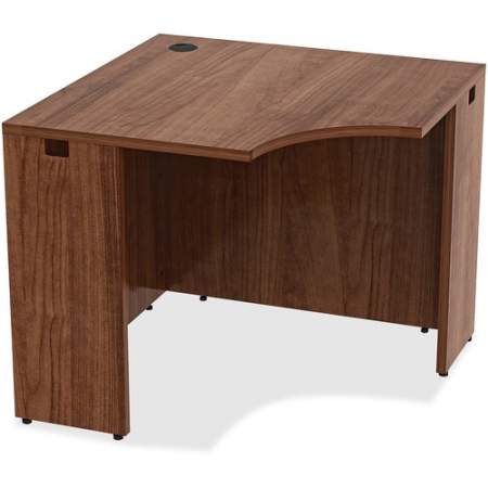 Lorell Essentials Series Walnut Laminate Corner Desk (34391)