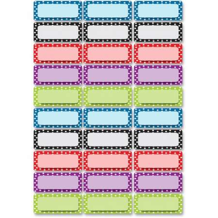 Ashley Dry Erase Dotted Nameplate Magnets (10079)