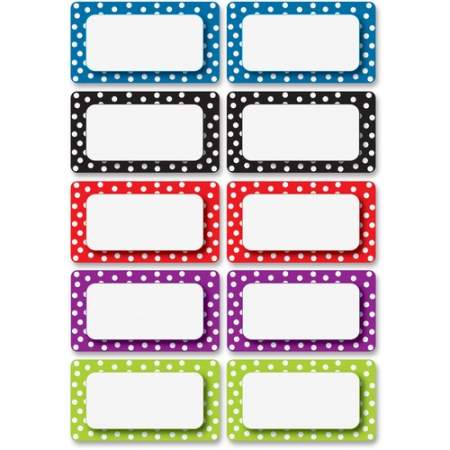Ashley Dotted Dry Erase Nameplate Magnets (10118)