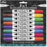 The Board Dudes 2-in-1 Bold Tip Dry Erase Markers (CXY73)