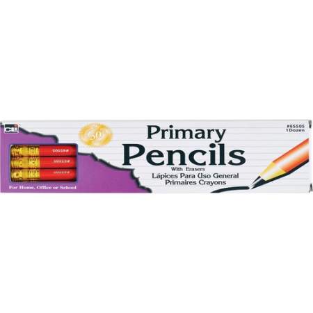 CLI Primary Pencils with Eraser (65505)