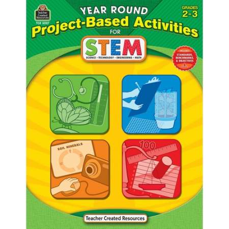 Teacher Created Resources Year Round Grades 3-4 Stem Project-Based Activities Book Printed Book (3027)
