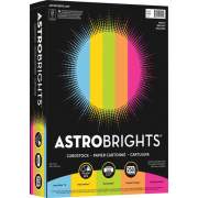 Astrobrights Laser, Inkjet Printable Multipurpose Card Stock - Lunar Blue, Solar Yellow, Terra Green, Fireball Fuschia, Cosmic Orange - Recycled - 30% (99904)