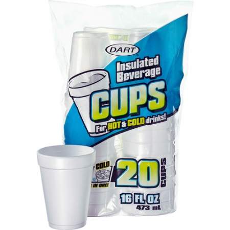 Dart Insulated 16 oz. Beverage Cups (16FP20)