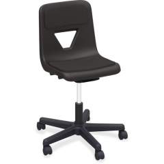 Lorell Classroom Adjustable Height Padded Mobile Task Chair (99913)