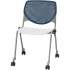 KFI Kool Collection CS2300 Armless Chair with Casters (CS2300B3S8)
