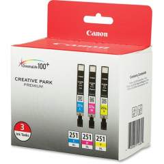 Canon CLI-251XL Original Ink Cartridge - Cyan, Magenta, Yellow (CLI251XLCMY)