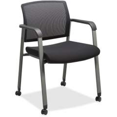 Lorell Mesh Back Guest Chairs with Casters (30953)